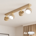 Brilagi - Spot LED RGB+CCT dimerizável MONO 4xGX53/14W/230V 2700-6500K Wi-Fi Tuya bege