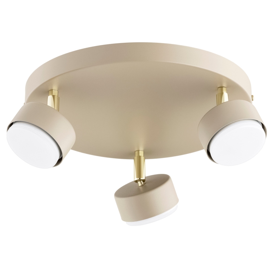 Brilagi - LED RGB+CCT Regulável spot embutido MONO 3xGX53/14W/230V 2700-6500K Wi-Fi Tuya bege/dourado