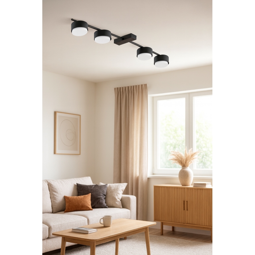 Brilagi - Spot LED RGB+CCT dimerizável MONO 4xGX53/14W/230V 2700-6500K Wi-Fi Tuya preto