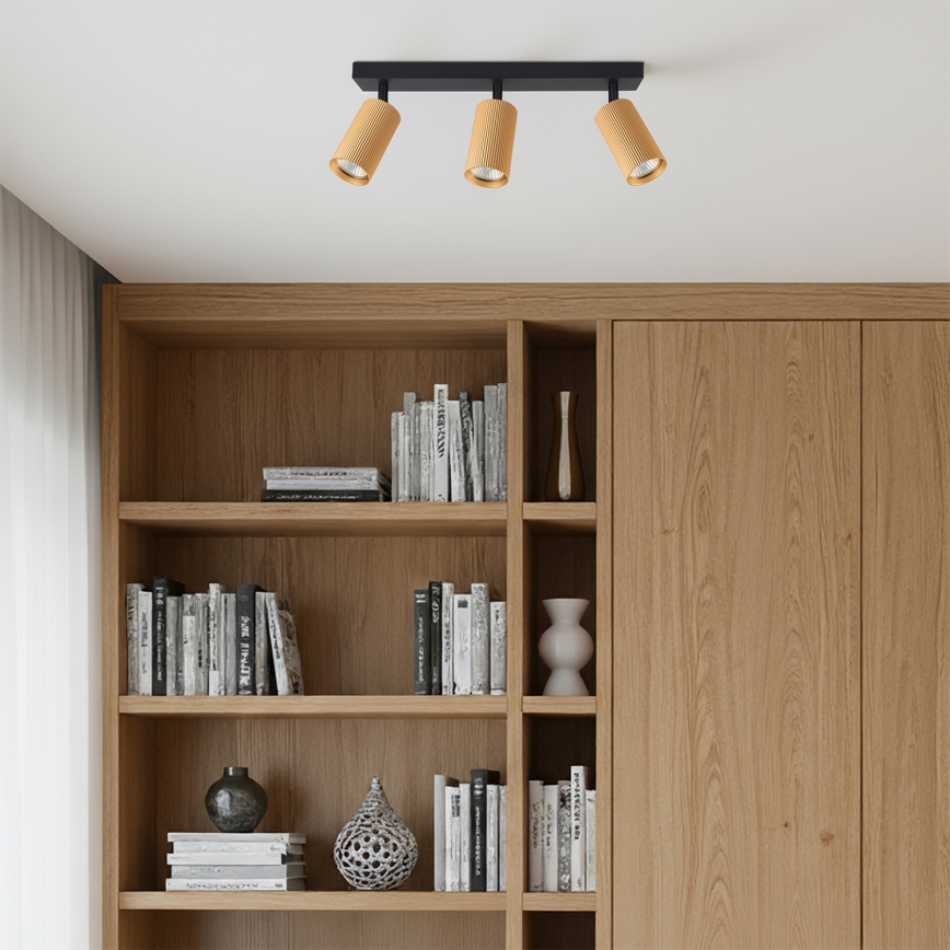 Brilagi - Spot LED RGBW dimerizável SELE MODERN 3xGU10/4,8W/230V 3000K dourado + controlo remoto