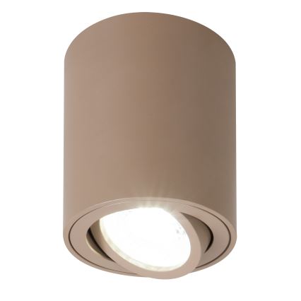 Brilagi - Foco LED RGBW dimerizável MIA 1xGU10/4,8W/230V 3000K 100x80 mm bege + comando remoto