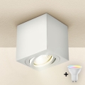 Brilagi - Spot LED RGBW dimerizável MIA 1xGU10/4,8W/230V 3000K 84x80 mm branco + comando remoto