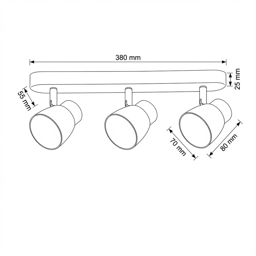 Brilagi - Spot LED RGBW dimerizável NUGGET 3xGU10/4,8W/230V preto/dourado
