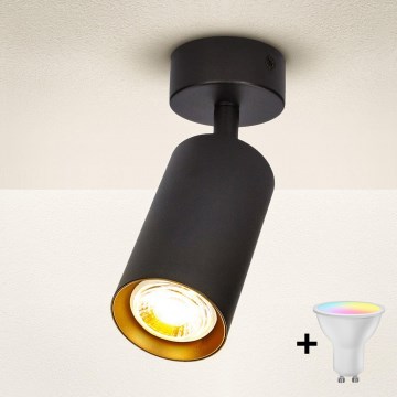 Brilagi - Spot LED RGBW Dimerizável SELE 1xGU10/6W/230V 3000K preto/dourado