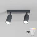 Brilagi - Spot LED RGBW dimerizável SELE 2xGU10/6W/230V 3000K antracite + comando remoto