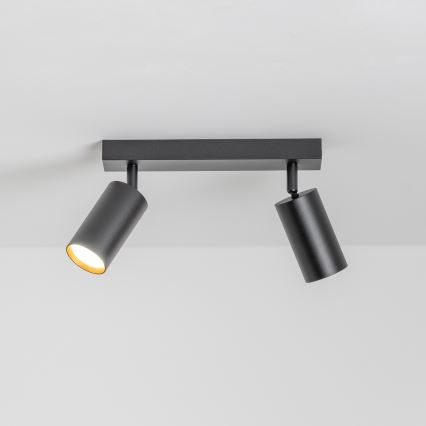 Brilagi - Foco LED RGBW dimerizável SELE 2xGU10/6W/230V 3000K preto/dourado + comando remoto