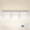 Brilagi - Spot LED RGBW dimerizável SELE 4xGU10/6W/230V 3000K branco + comando remoto