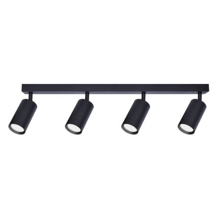 Brilagi - Luminária de 4 focos LED RGBW dimerizável SELE 4xGU10/6W/230V 3000K preta + controlo remoto