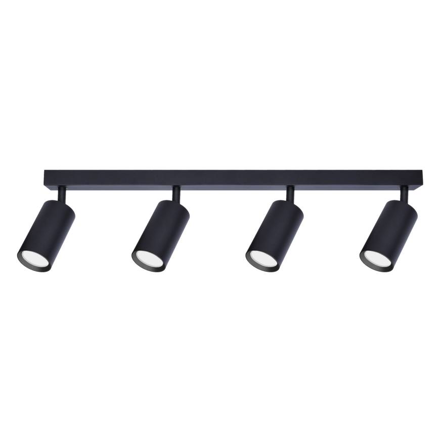 Brilagi - Luminária de 4 focos LED RGBW dimerizável SELE 4xGU10/6W/230V 3000K preta + controlo remoto
