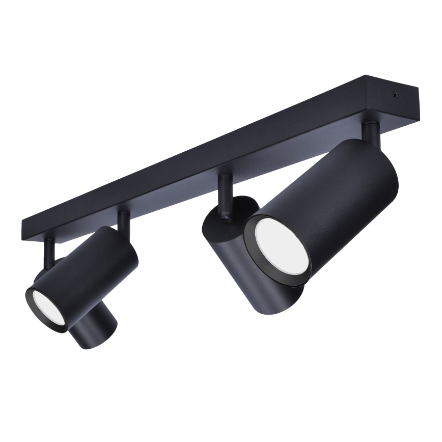 Brilagi - Luminária de 4 focos LED RGBW dimerizável SELE 4xGU10/6W/230V 3000K preta + controlo remoto