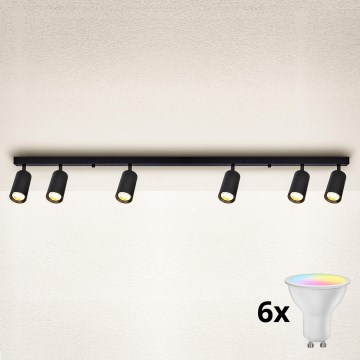 Brilagi - Spot LED RGBW dimerizável SELE 6xGU10/6,5W/230V 2700-6500K preto