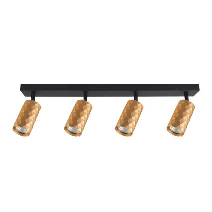 Brilagi - Spot LED RGBW dimerizável SELE DIAMANT 4xGU10/4,8W/230V 3000K dourado + controlo remoto