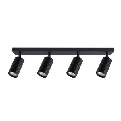 Brilagi - Spot LED RGBW dimerizável SELE DIAMANT 4xGU10/6W/230V 3000K preto + comando remoto
