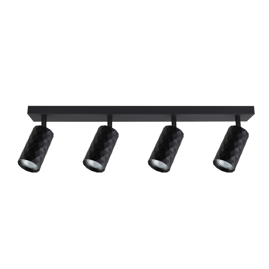 Brilagi - Spot LED RGBW dimerizável SELE DIAMANT 4xGU10/6W/230V 3000K preto + comando remoto