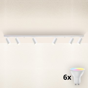 Brilagi - Spot LED RGBW dimerizável SELE DIAMANT 6xGU10/6,5W/230V 2700-6500K Wi-Fi branco