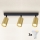 Brilagi - Spot LED RGBW dimerizável SELE GOLDEN 3xGU10/4,8W/230V 3000K preto/dourado + comando remoto