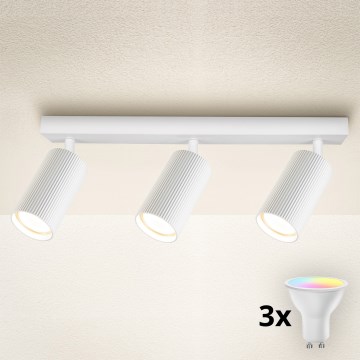 Brilagi - Spot LED RGBW dimerizável SELE MODERN 3xGU10/4,8W/230V 3000K branco + controlo remoto