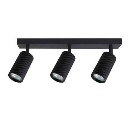 Brilagi - Spot LED RGBW regulável SELE MODERN 3xGU10/4,8W/230V 3000K preto + comando remoto