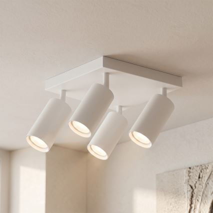 Brilagi - Luminária de embutir LED RGBW dimerizável SELE SQUARE 4xGU10/6,5W/230V 2700-6500K branca