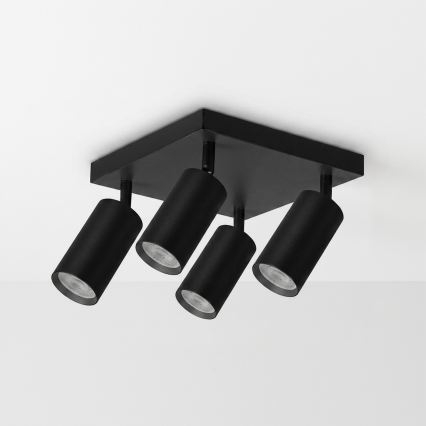 BRILAGI - Luminária spot LED RGBW regulável SELE SQUARE 4xGU10/6,5W/230V 2700-6500K preta