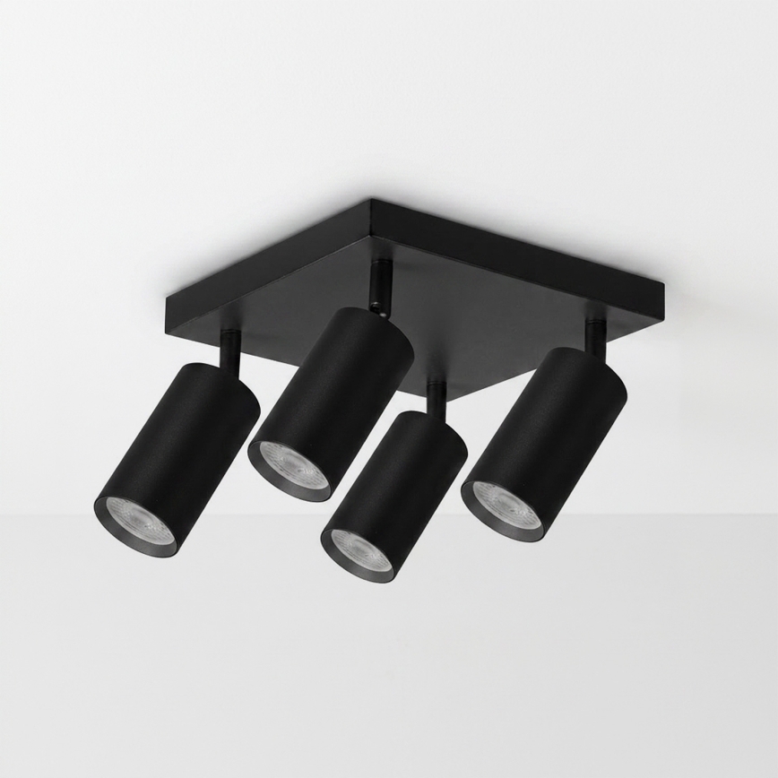 BRILAGI - Luminária spot LED RGBW regulável SELE SQUARE 4xGU10/6,5W/230V 2700-6500K preta