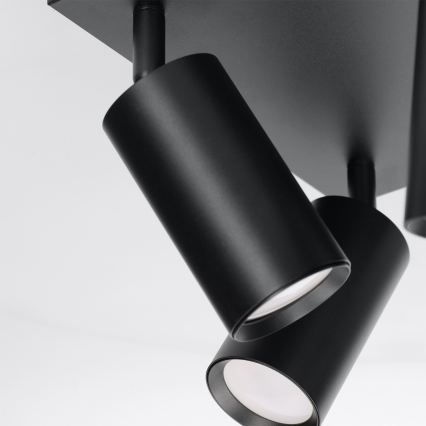 BRILAGI - Luminária spot LED RGBW regulável SELE SQUARE 4xGU10/6,5W/230V 2700-6500K preta