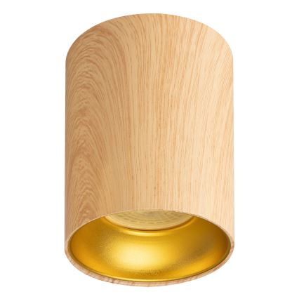 Brilagi - Spot LED RGBW dimerizável TRINE 1xGU10/30W/230V 2700-6500K Wi-Fi, acabamento em carvalho