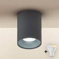 Brilagi - Spot LED RGBW dimerizável TRINE 1xGU10/4,8W/230V 3000K antracite + comando remoto