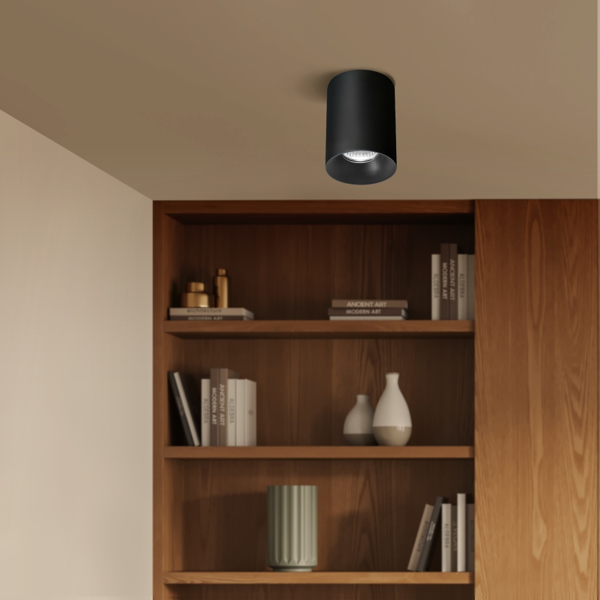 Brilagi - Spot LED RGBW dimerizável TRINE 1xGU10/4,8W/230V 3000K preto + controlo remoto