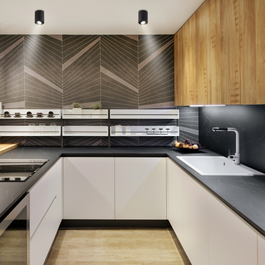 Brilagi - Luminária spot LED RGBW dimerizável MIA 1xGU10/30W/230V 2700-6500K Wi-Fi 100x80 mm preta