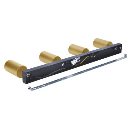Brilagi - Foco LED RGBW regulável SELE GOLDEN 4xGU10/4,8W/230V 3000K preto/dourado + controlo remoto