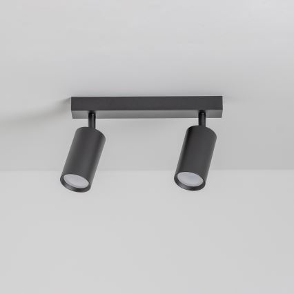 Brilagi - Spot LED RGBW dimerizável SELE 2xGU10/4,8W/230V 3000K preto + controlo remoto