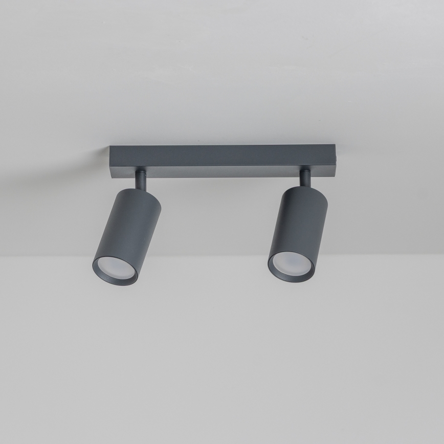 Brilagi - Spot LED RGBW dimerizável SELE 2xGU10/6W/230V 3000K antracite + comando remoto