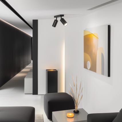 Brilagi - Spot LED RGBW dimerizável SELE 2xGU10/6W/230V 3000K preto + controlo remoto