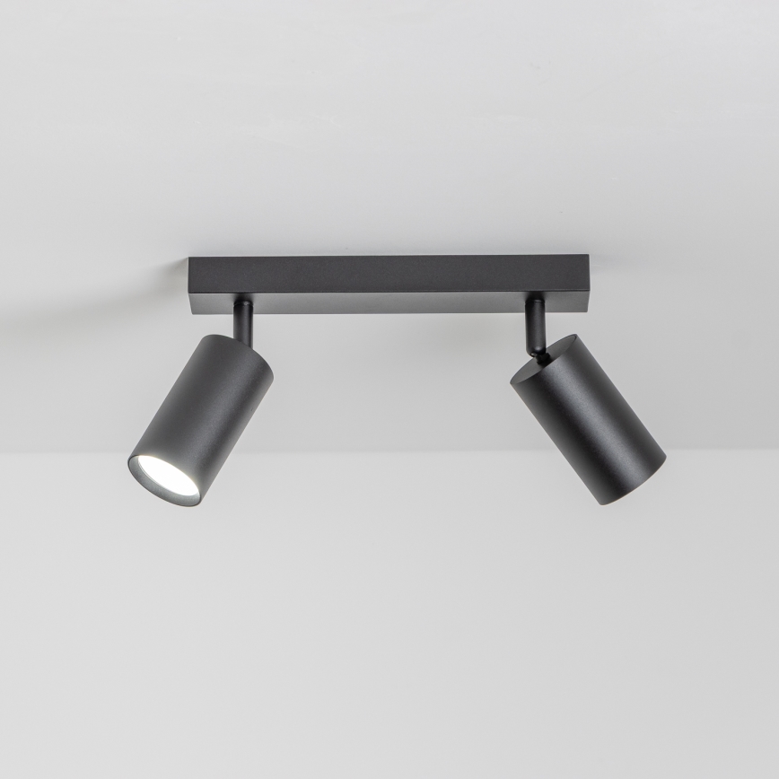 Brilagi - Spot LED RGBW dimerizável SELE 2xGU10/6W/230V 3000K preto + controlo remoto
