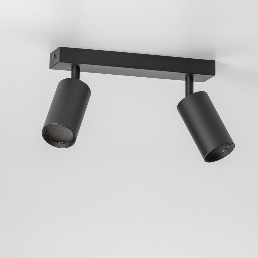Brilagi - Spot LED RGBW dimerizável SELE 2xGU10/6W/230V 3000K preto + controlo remoto