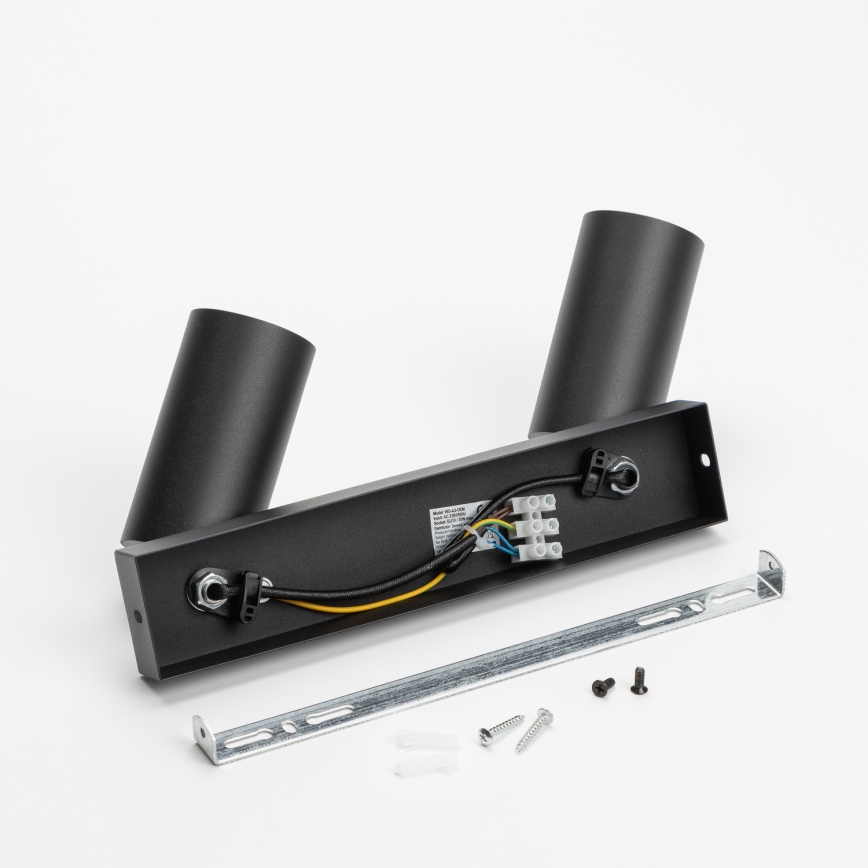 Brilagi - Spot LED RGBW dimerizável SELE 2xGU10/6W/230V 3000K preto + controlo remoto