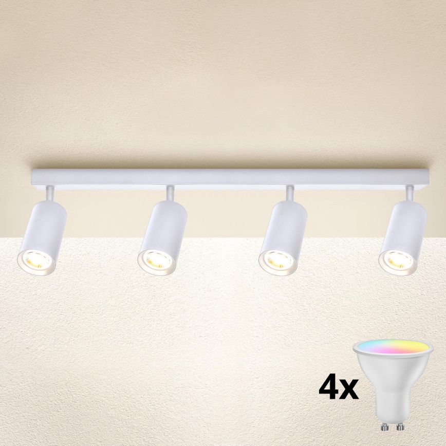 Brilagi - Spot LED RGBW regulável SELE 4xGU10/6,5W/230V 2700-6500K branco