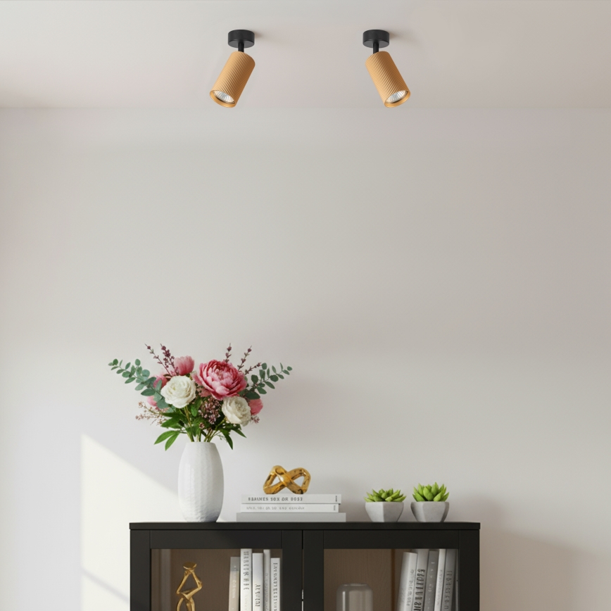 Brilagi - Spot LED RGBW dimerizável SELE MODERN 1xGU10/4,8W/230V 3000K acabamento dourado + comando remoto