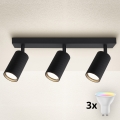Brilagi - Spot LED RGBW regulável SELE MODERN 3xGU10/6,5W/230V 2700–6500K Wi‑Fi preto