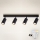 Brilagi - Spot LED RGBW regulável SELE MODERN 4xGU10/4,8W/230V 3000K preto + comando remoto