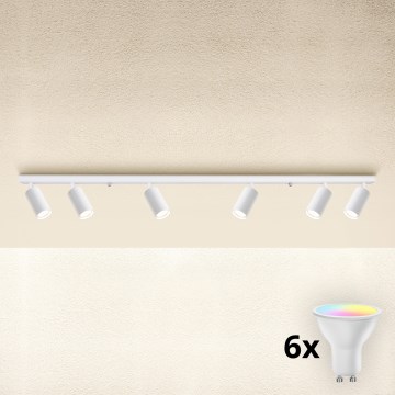 Brilagi - Spot LED RGBW regulável SELE MODERN 6xGU10/6,5W/230V 2700-6500K Wi-Fi branco
