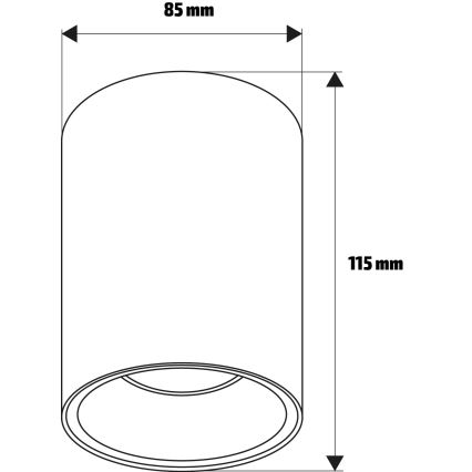 Brilagi - Spot embutido LED RGBW dimerizável TRINE 1xGU10/30W/230V 2700-6500K Wi-Fi bege/dourado