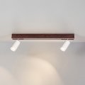 BRILAGI - Spot LED SELE 2xGU10/30W/230V + LED/15W branco/decor cereja