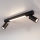 Brilagi - Spot LED SELE 2xGU10/30W/230V + LED/15W preto