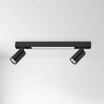 Brilagi - Spot LED SELE 2xGU10/30W/230V + LED/15W preto
