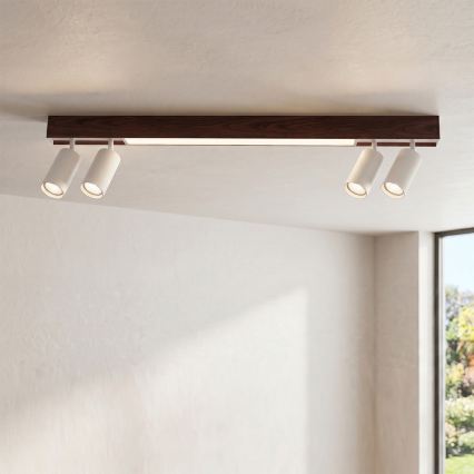 BRILAGI - Spot LED SELE 4xGU10/30W/230V + LED/20W branco/efeito cerejeira
