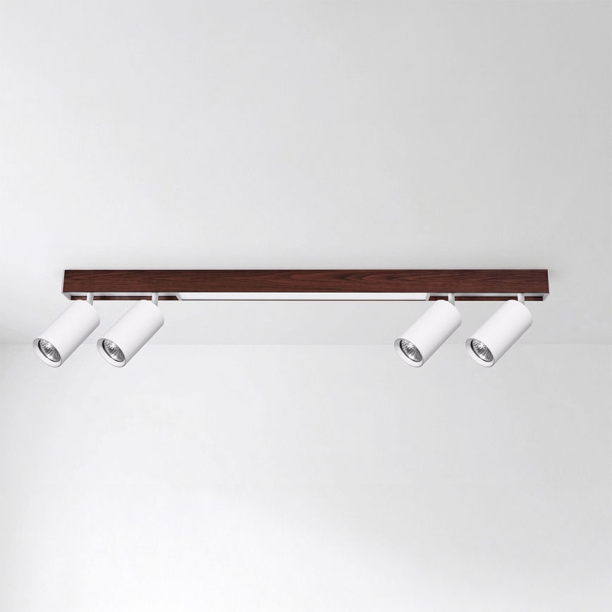 BRILAGI - Spot LED SELE 4xGU10/30W/230V + LED/20W branco/efeito cerejeira