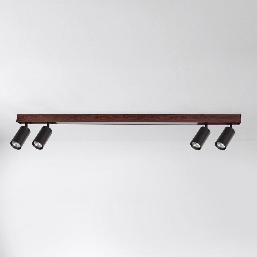 BRILAGI - Spot LED SELE 4xGU10/30W/230V + LED/25W preto/decor cerejeira
