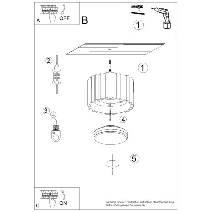 Brilagi - Spot LED SFERA 1xGX53/30W/230V Ø 10 cm castanho